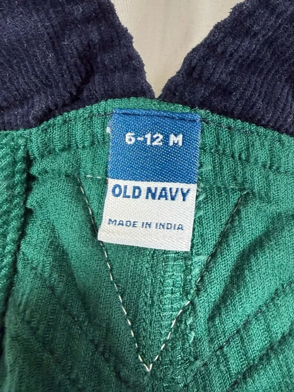 OLD NAVY Baby Corduroy Overalls 6-12M Workwear Retro Carpenter Utility Preppy